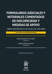 FORMULARIOS JUDICIALES Y NOTARIALES COME | portada del libro