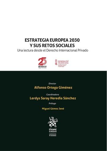 ESTRATEGIA EUROPEA 2030 Y SUS RETOS SOCIALES ECTURA DESDE E | portada del libro