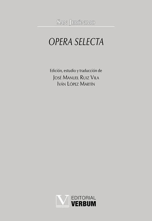 Opera Selecta, de SAN JERONIMO | portada del libro