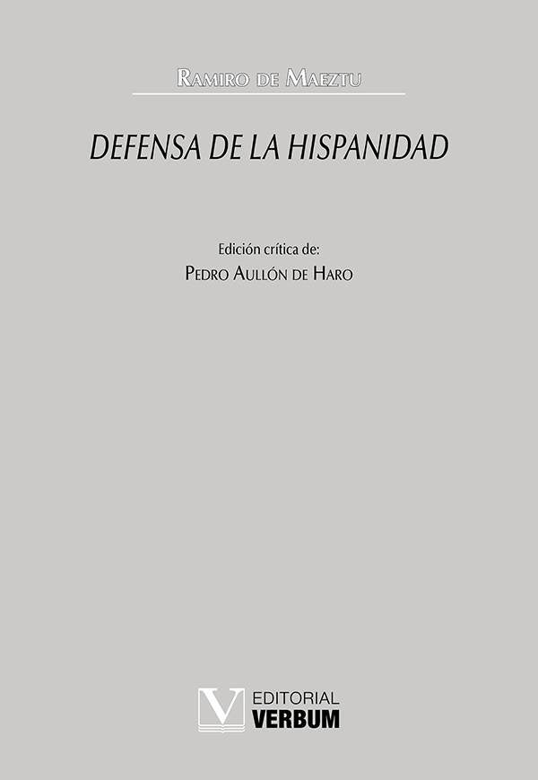 DEFENSA DE LA HISPANIDAD, de DE MAEZTU, RAMIRO | portada del libro