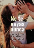 No te vayas nunca, de YOLANDA (SARANGHAE) VICENT MONLLOR | portada del libro