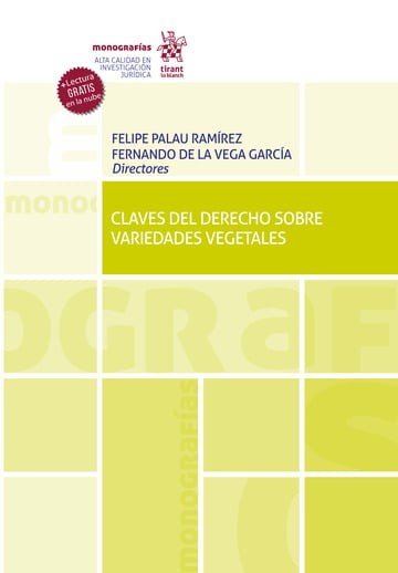 CLAVES DEL DERECHO SOBRE VARIEDADES VEGETALES, de PALAU RAMIREZ | portada del libro