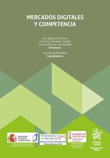Mercados digitales y competencia, de GONZALEZ CASTILLA | portada del libro