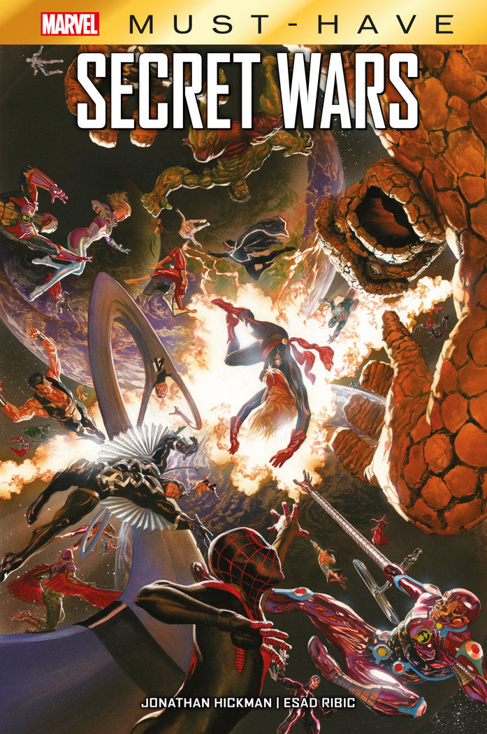 Marvel must have secret wars, de JONATHAN HICKMAN#ESAD RIBIC#PAUL RENAUD | portada del libro