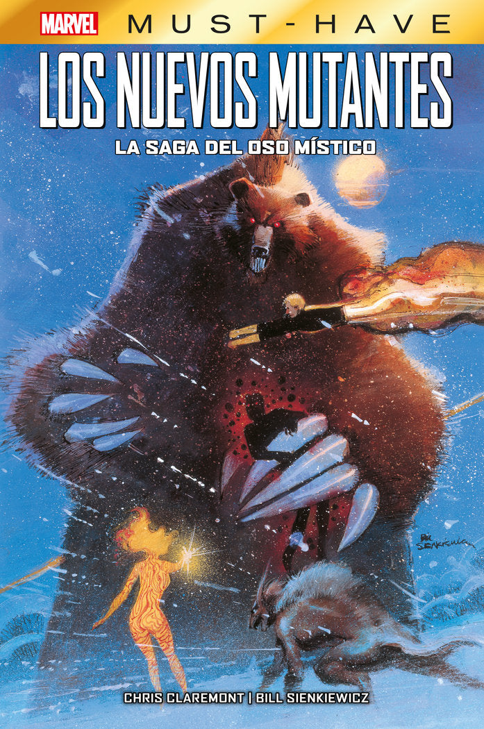 LOS NUEVOS MUTANTES LA SAGA DEL OSO MISTICO, de CHRIS CLAREMONT | portada del libro