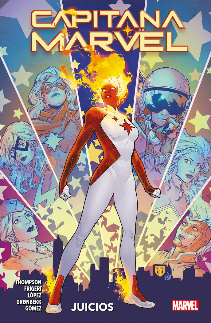 100% Marvel capitana marvel 4. pruebas, de KELLY THOMPSON | portada del libro