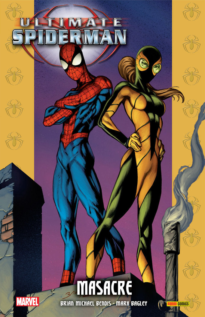 ULTIMATE SPIDERMAN 09 MASACRE, de MARK BROOKS | portada del libro