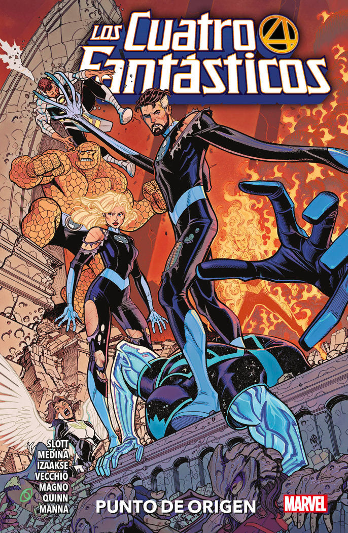 LOS CUATRO FANTASTICOS 5 PUNTO DE ORIGEN, de PACO MEDINA | portada del libro