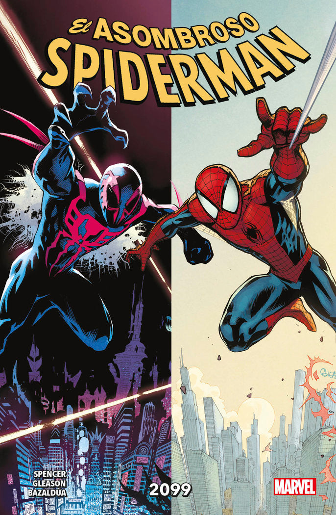Marvel premiere el asombroso spiderman 8. 2099, de NICK SPENCER | portada del libro