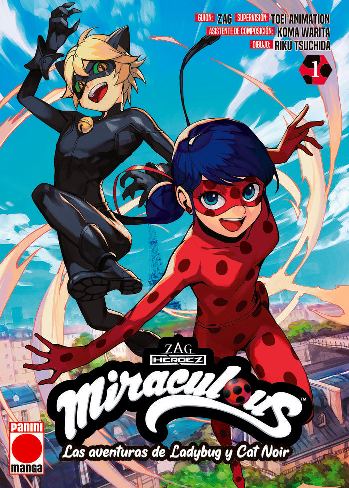 MIRACULOUS LAS AVENTURAS DE LADYBUG Y CAT NOIR 1, de KOMA WARITA | portada del libro