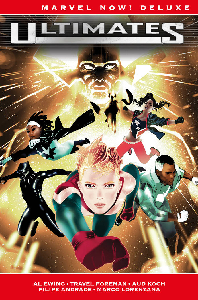 MARVEL NOW! DELUXE ULTIMATES DE AL EWING 2. LA GUERRA DE LA ETERNIDAD, de TRAVEL FOREMAN | portada del libro