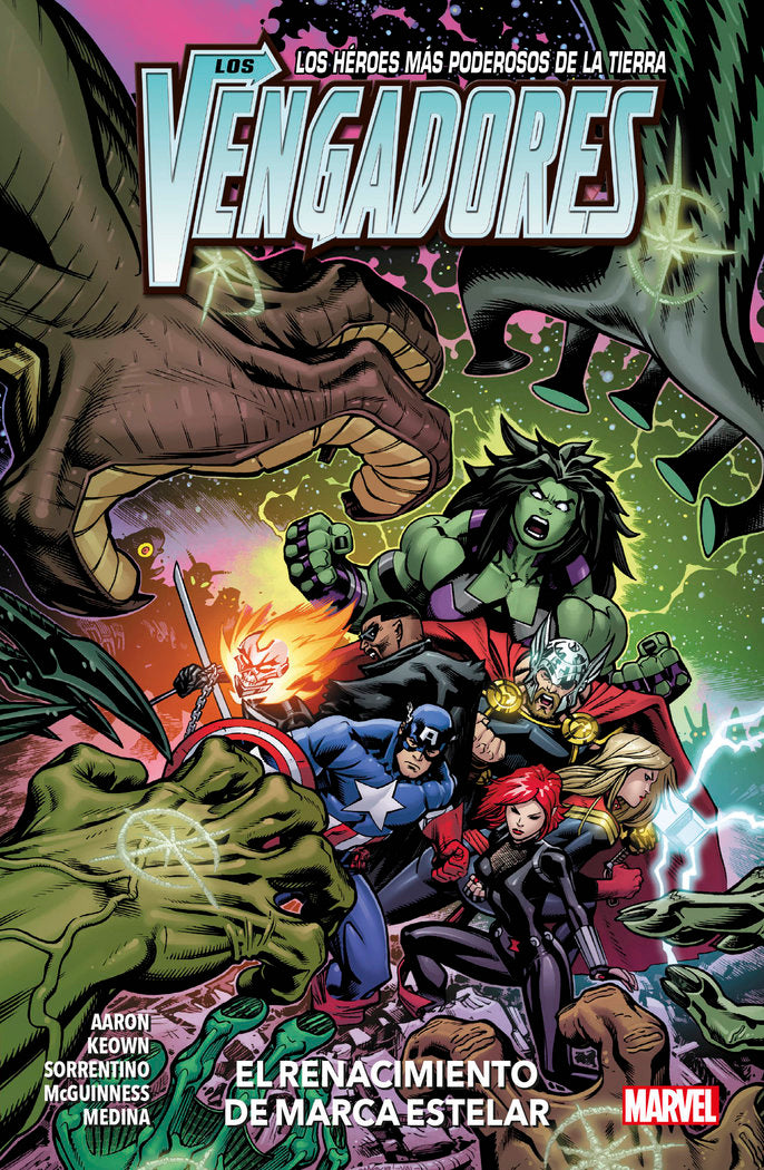 MARVEL PREMIERE VENGADORES 6. EL RENACIMIENTO DE MARCA ESTELAR, de JASON AARON | portada del libro