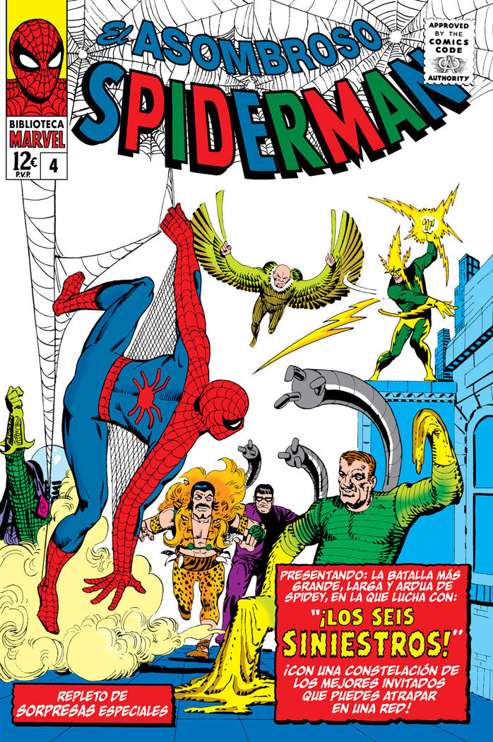 BIBM22 ASOMBROSO SPIDERMAN 4 1964-65, de STEVE DITKO | portada del libro