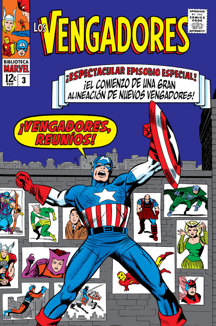BIBM29 LOS VENGADORES 3 1965, de JACK KIRBY | portada del libro