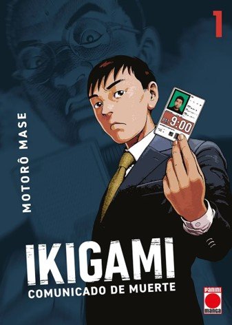 IKIGAMI COMUNICADO DE MUERTE 01, de MOTORO MASE | portada del libro