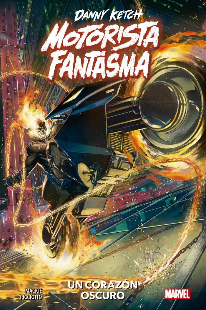 MOTORISTA FANTASMA CORAZON OSCURO D KETC, de DANIEL PICCIOTTO | portada del libro
