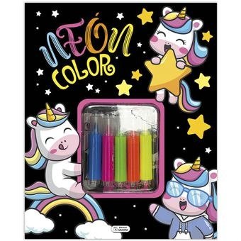 SET NEON COLOR - UNICORNIOS | portada del libro