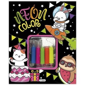 SET NEON COLOR - ANIMALES | portada del libro