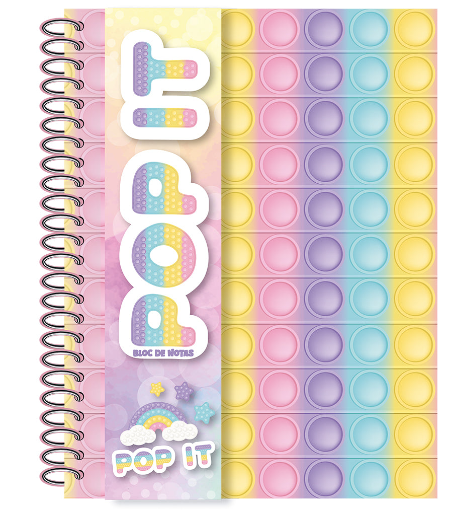 Bloc de notas Pop It - Pastel, de Varios autores | portada del libro