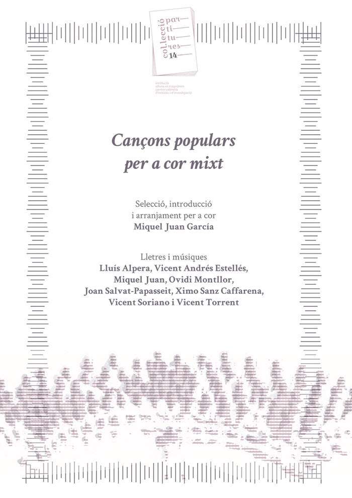 CANCONS POPULARS PER A COR MIXT | portada del libro