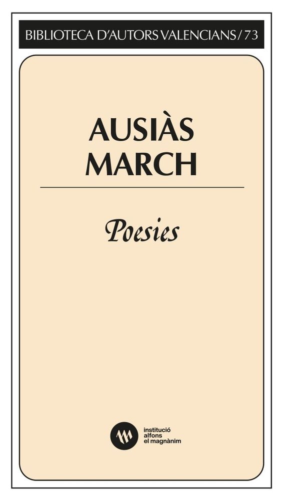 AUSIAS MARCH. POESIES, de MARCH I RIPOLL, AUSIAS | portada del libro