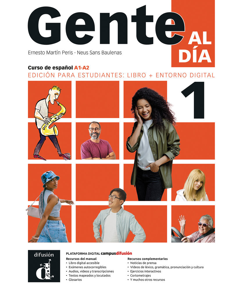 GENTE AL DIA 1. ED. ESTUDIANTES: LIBRO+ENTORNO DIGITAL, de MARTIN PERIS, ERNESTO | portada del libro