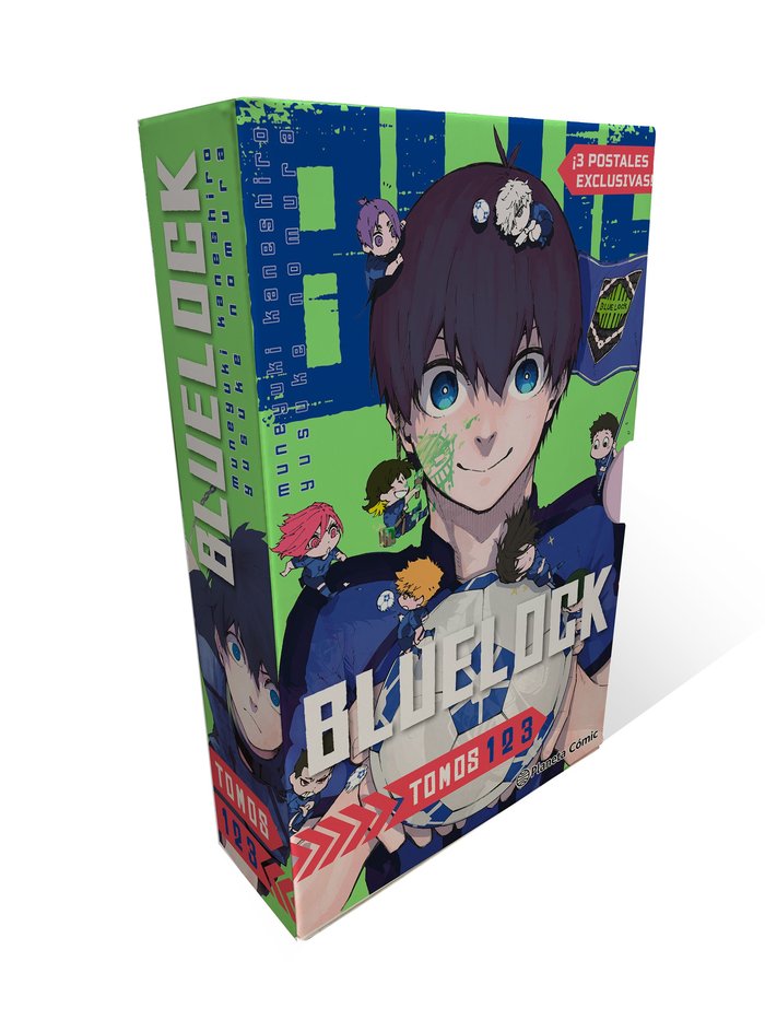 SHONEN STARTER SET BLUE LOCK Nº 1+2+3, de KANESHIRO, MUNEYUKI | portada del libro