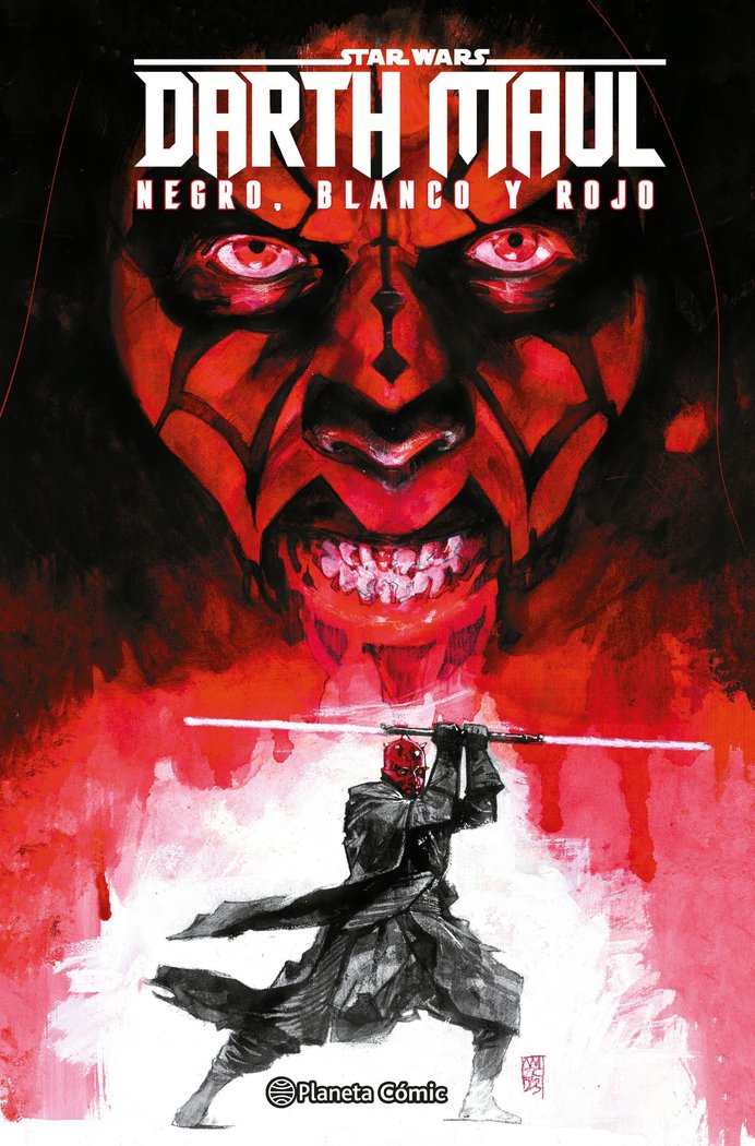 STAR WARS DARTH MAUL: BLANCO, NEGRO Y ROJO, de VARIOS AUTORES | portada del libro