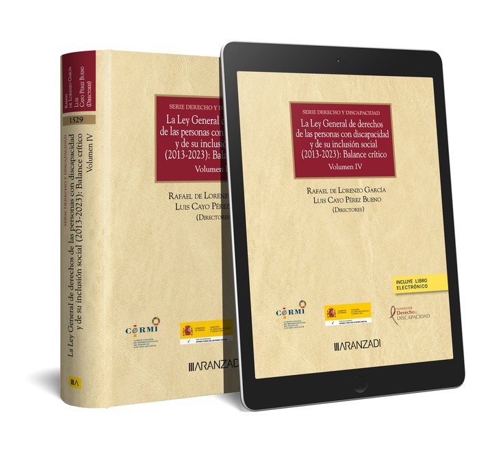 LEY GENERAL DE DERECHOS DE LAS PERSONAS CON DISCAPACIDAD Y DE SU INCLU, de RAFAEL DE LORENZO | portada del libro