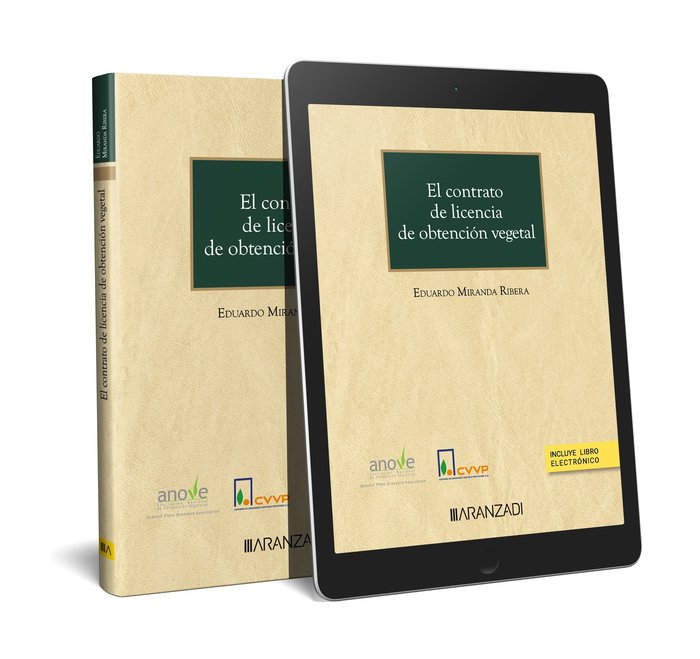 EL CONTRATO DE LICENCIA DE OBTENCION VEGETAL (PAPEL + E-BOOK, de MIRANDA RIBERA, EDUARDO | portada del libro