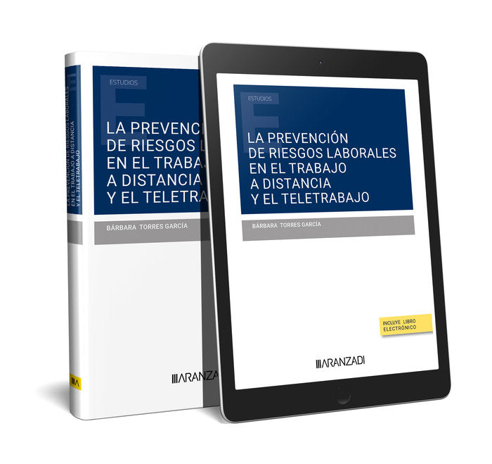 PREVENCION DE RIESGOS LABORALES EN EL TRABAJO A DISTANCIA Y EL TELETRA, de BARBARA TORRES GARCIA | portada del libro