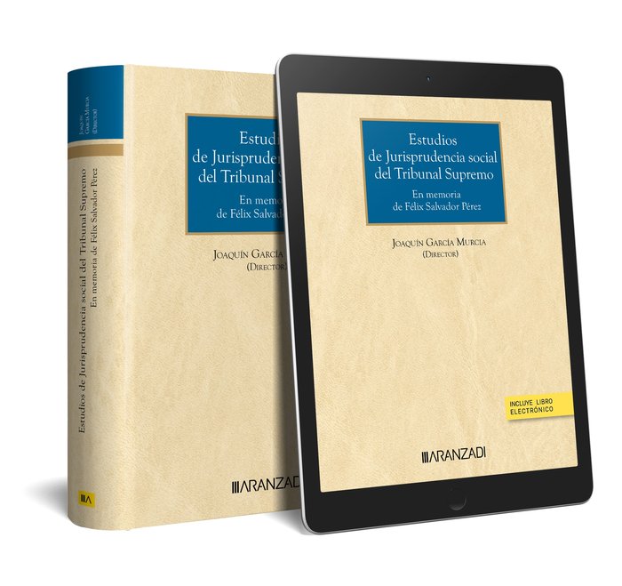ESTUDIOS DE JURISPRUDENCIA SOCIAL DEL TRIBUNAL SUPREMO, de JOAQUIN GARCIA MURCIA | portada del libro