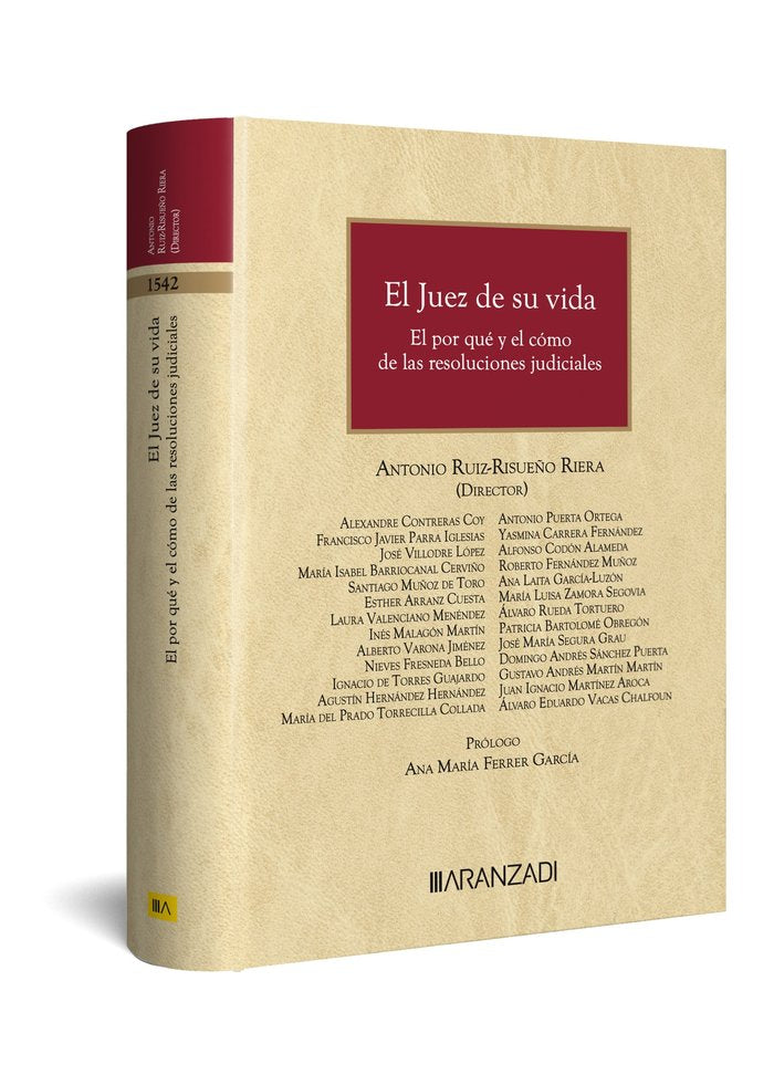 JUEZ DE SU VIDA, de ANTONIO RUIZ RISUEÑO RIERA | portada del libro