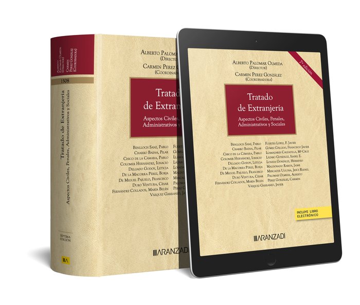 TRATADO DE EXTRANJERIA, de ALBERTO PALOMAR OLMEDA | portada del libro