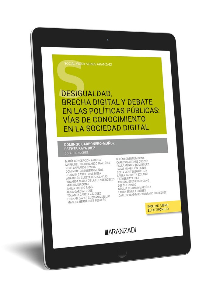 DESIGUALDAD BRECHA DIGITAL Y DEBATE EN LAS POLITICAS PUBLICAS VIAS DE, de DOMINGO CARBONERO-MUÑOZ | portada del libro