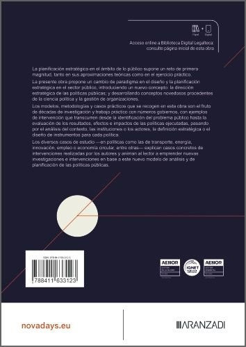 DIRECCION ESTRATEGICA DE POLITICAS PUBLICAS, de JOSE IGNACIO CASES COMYN | portada del libro