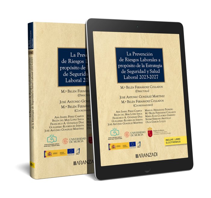 PREVENCION DE RIESGOS LABORALES A PROPOSITO DE LA ESTRATEGIA DE SEGURI, de Mª BELEN FERNANDEZ COLLADOS | portada del libro