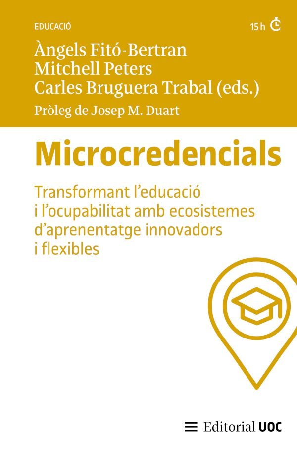 MICROCREDENCIALS: TRANSFORMANT L'EDUCACIO I L'OCUPABILITAT AMB ECOSISTEMES D'APR | portada del libro