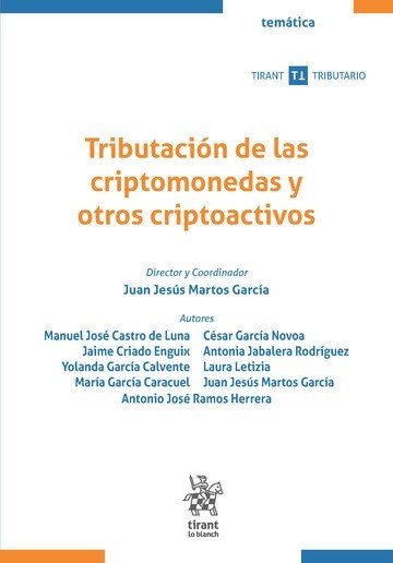 TRIBUTACION DE LAS CRIPTOMONEDAS Y OTROS CRIPTOACTIVOS | portada del libro