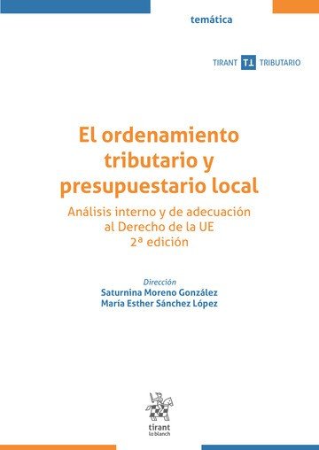 El ordenamiento tributario y presupuestario local, de MORENO GONZALEZ | portada del libro