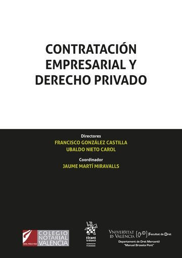 CONTRATACION EMPRESARIAL Y DERECHO PRIVADO, de NIETO | portada del libro