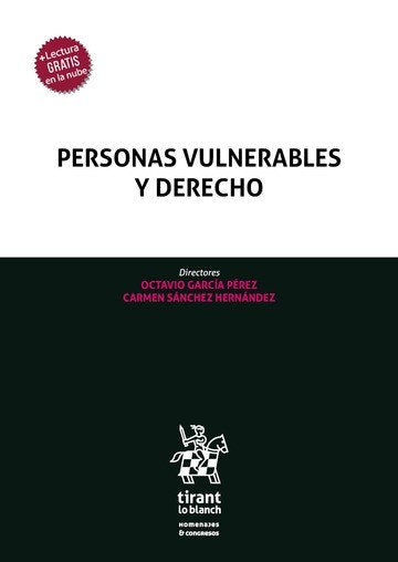 Personas vulnerables y derecho, de SANCHEZ HERNANDEZ | portada del libro