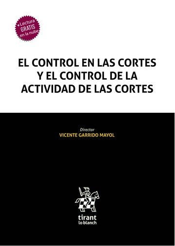CONTROL EN LES CORTS Y EL CONTROL DE SU ACTIVIDAD,EL, de GARRIDO MAYOL | portada del libro