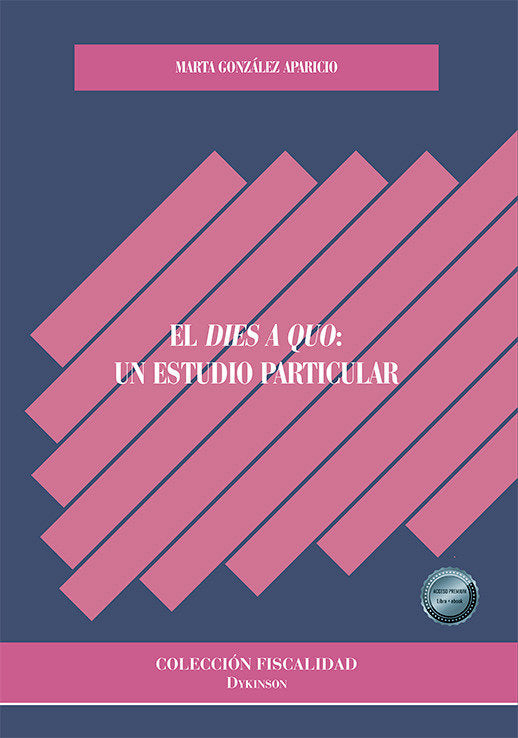 El dies a quo: un estudio particular, de GONZALEZ APARICIO, MARTA | portada del libro