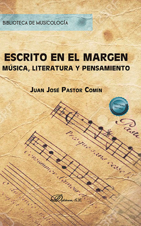 ESCRITO EN EL MARGEN MUSICA LITERATURA Y PENSAMIENTO, de PASTOR COMIN, JUAN JOSE | portada del libro