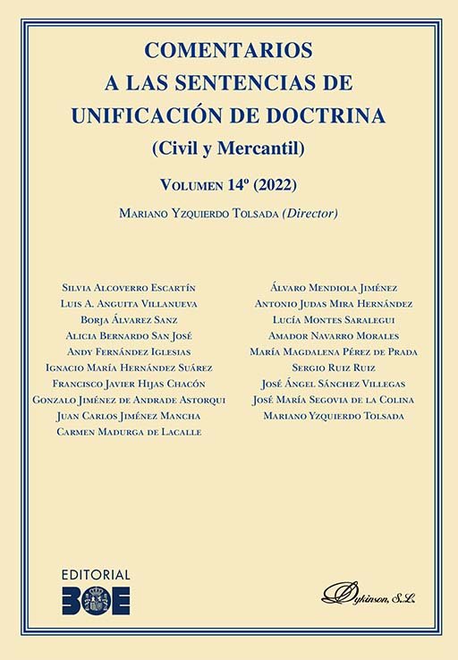 COMENTARIOS A LAS SENTENCIAS DE UNIFICACION DE DOCTRINA (CIV | portada del libro