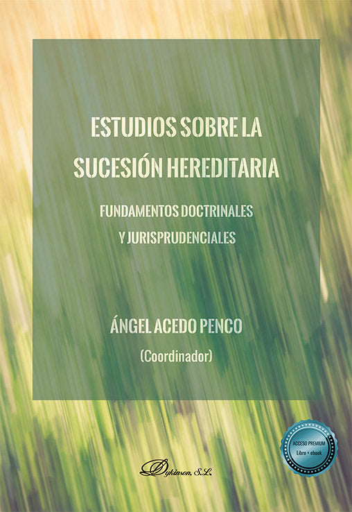 ESTUDIOS SOBRE LA SUCESION HEREDITARIA | portada del libro