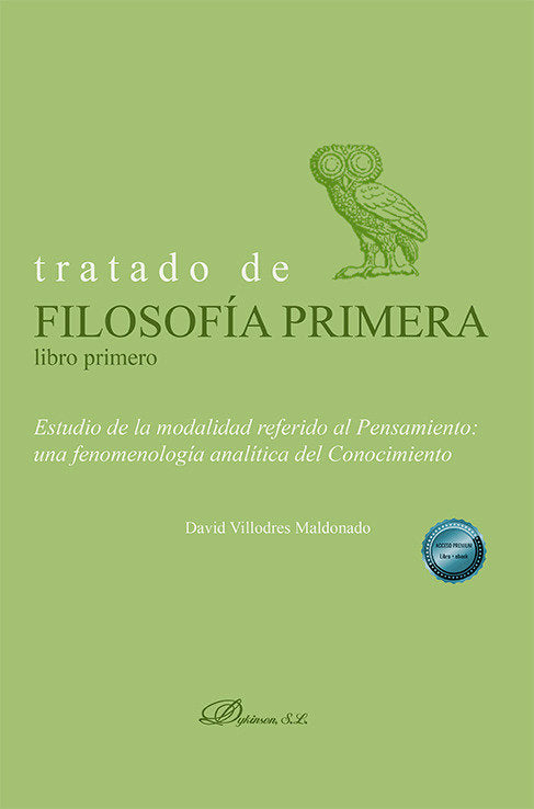 Tratado de filosofia primera libro primero, de Villodres Maldonado, David | portada del libro
