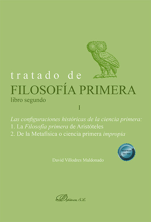 Tratado de filosofia primera libro segundo, de Villodres Maldonado, David | portada del libro