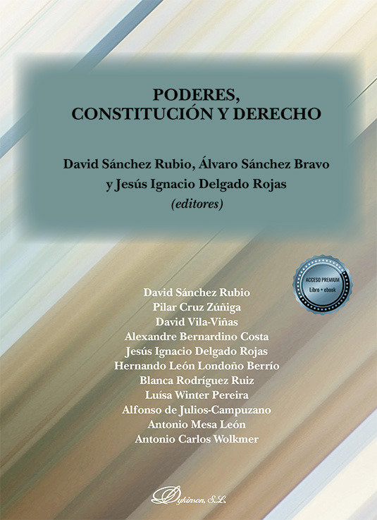 PODERES CONSTITUCION Y DERECHO | portada del libro